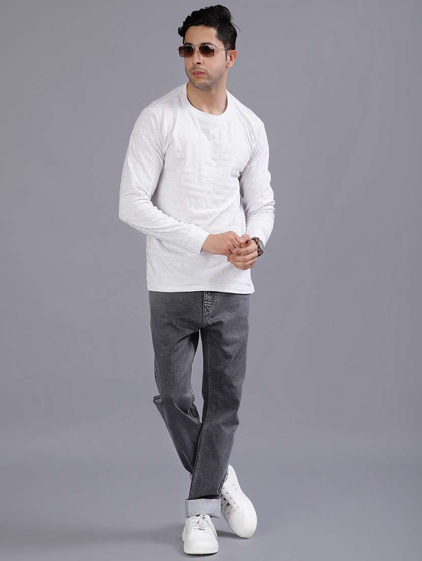 men self design long sleeve regular fit t-shirt - 21918506 -  Standard Image - 4