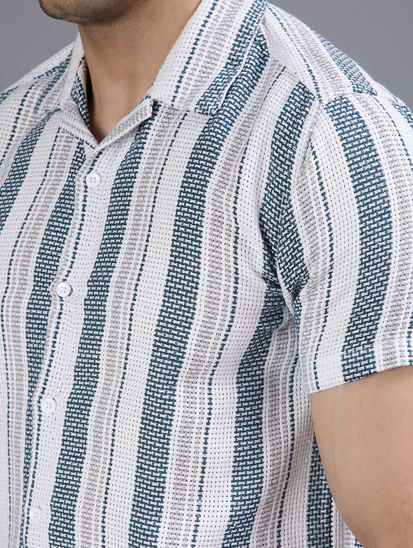 men striped short sleeve regular fit t-shirt - 21918630 -  Standard Image - 4