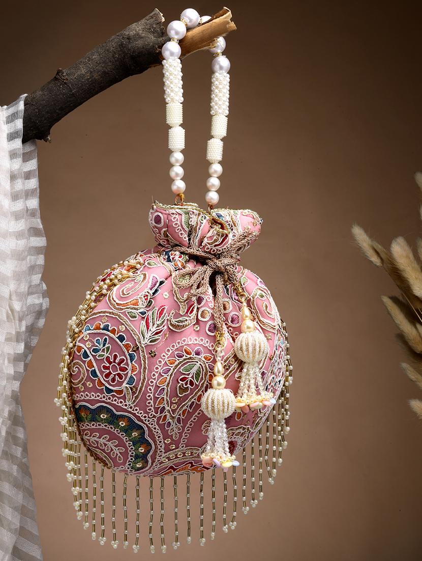women embroidered potli bag