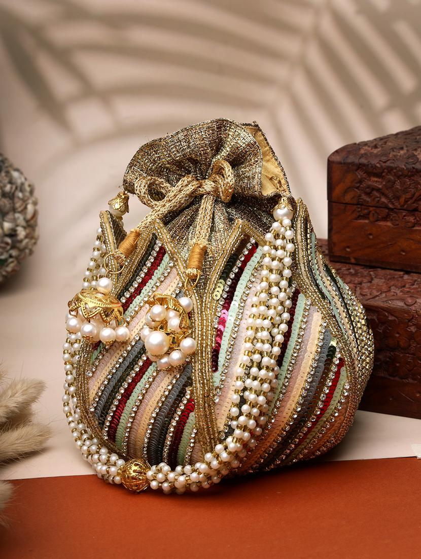 women embellished potli bag - 21918640 -  Zoom Image - 0