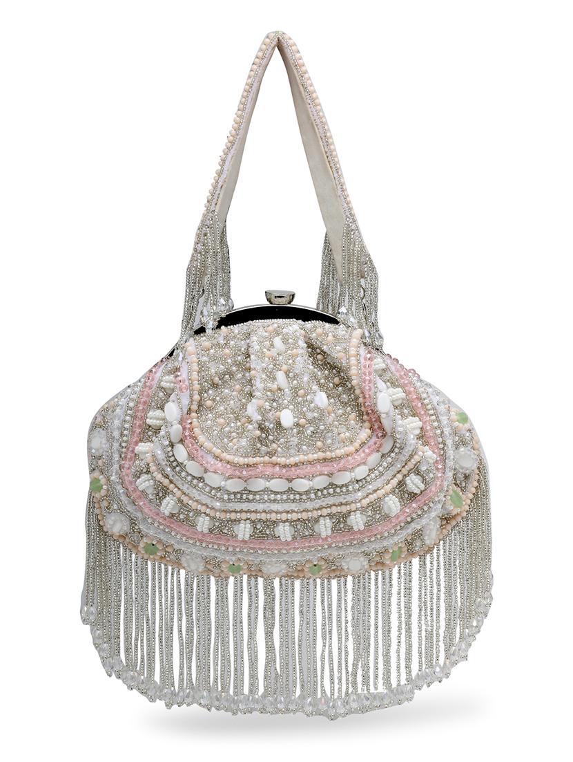 women embellished clutch with detachable strap - 21918644 - Standard Image - 4