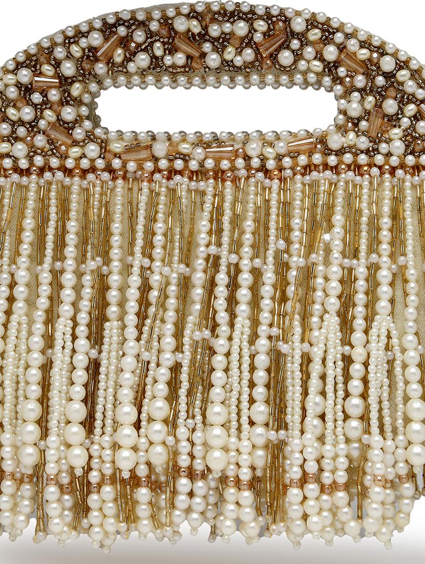 cream velvet regular clutch - 21918651 - Standard Image - 6