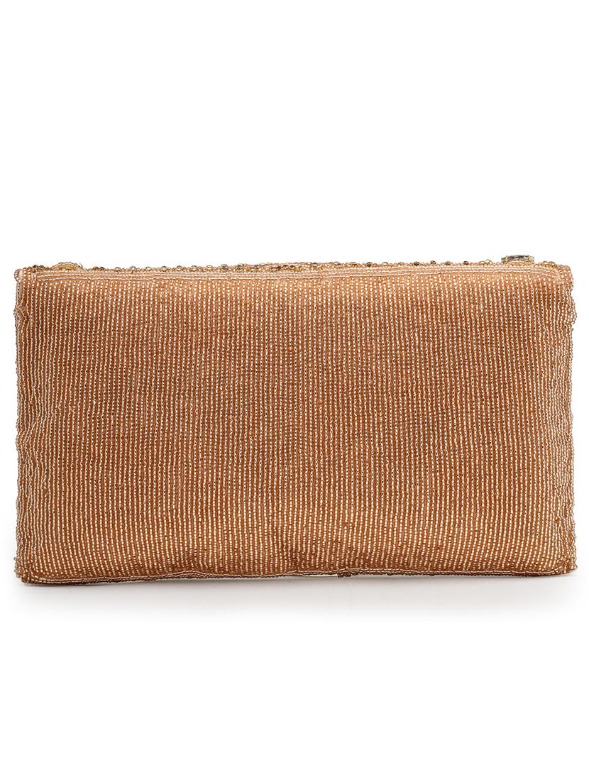 women emmbellished envelope clutch with sling chain - 21918658 - Standard Image - 1