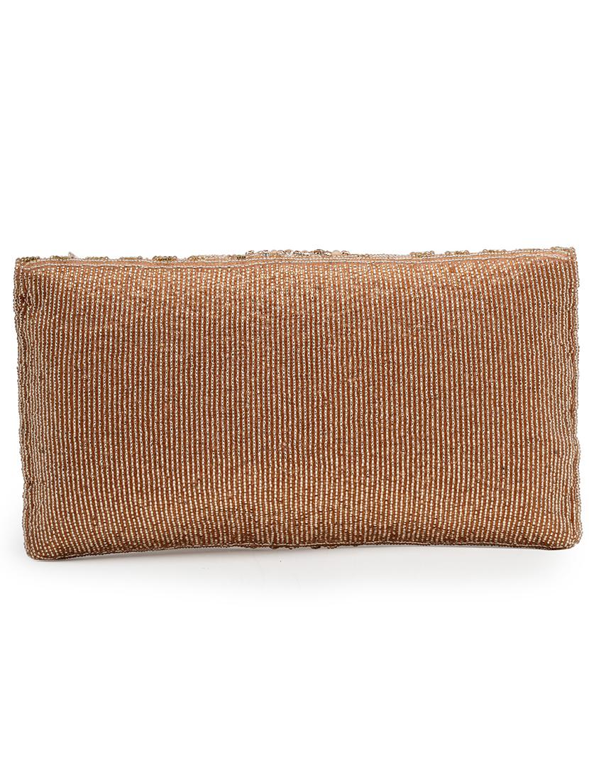 women emmbellished envelope clutch with sling chain - 21918660 - Standard Image - 1