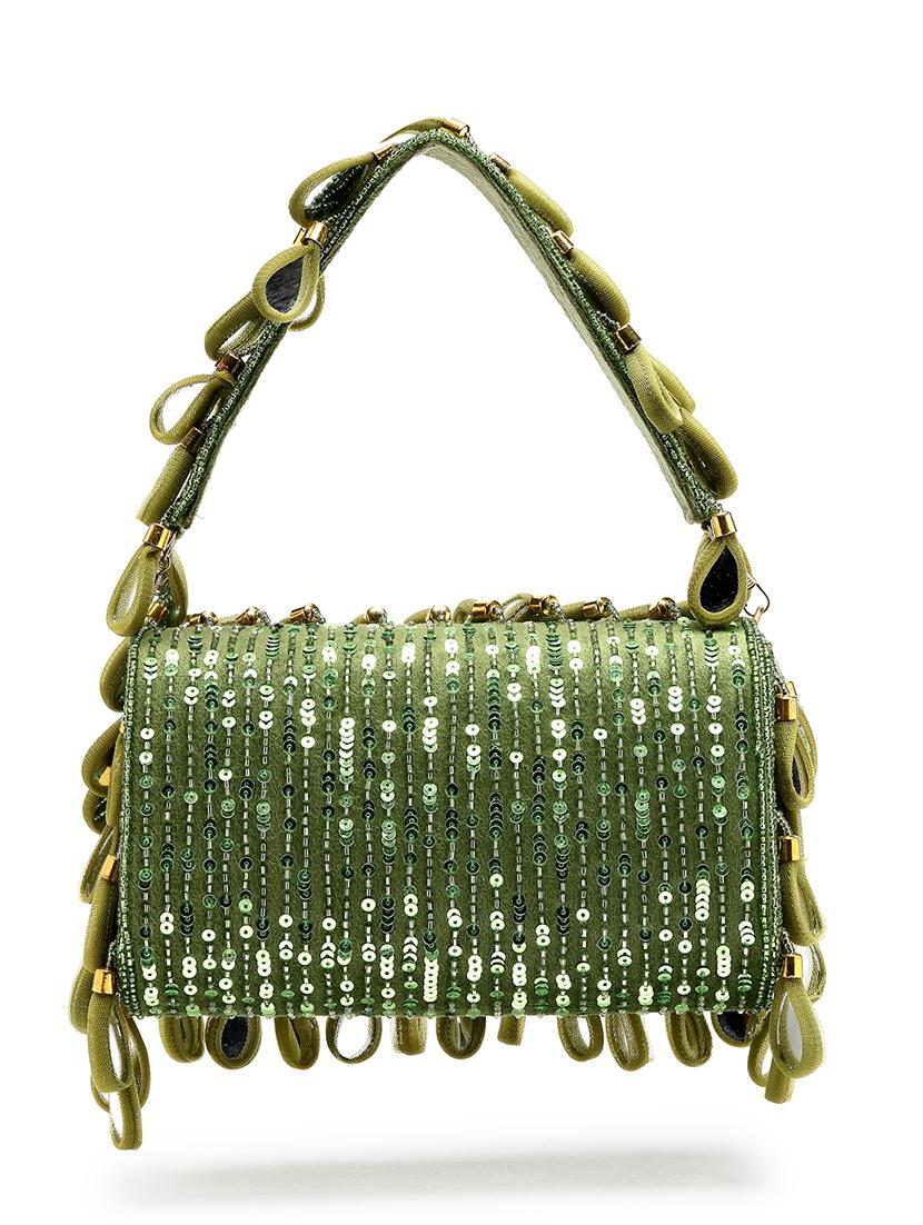 women mirror worked clutch with detachable strap - 21918664 - Standard Image - 1
