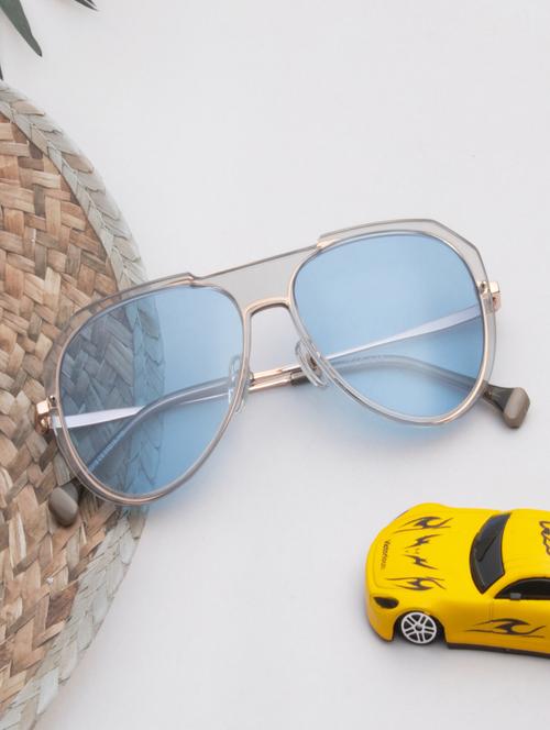 ted smith unisex green premium italian acetate sunglasses with polarized lenses. - 21918717 - Standard Image - 0