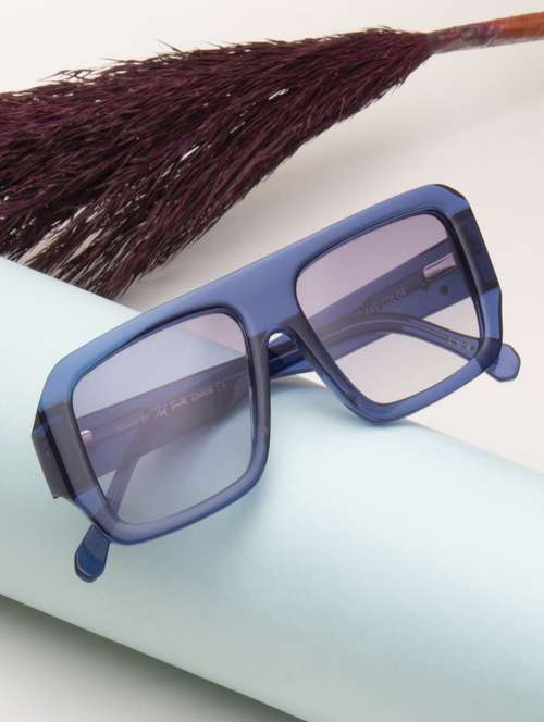 ted smith unisex light brown premium italian acetate sunglasses with polarized lenses. - 21918724 -  Standard Image - 0