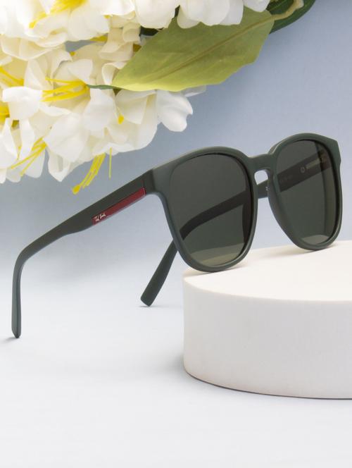 ted smith unisex brown premium italian acetate sunglasses with polarized lenses. - 21918731 - Standard Image - 0