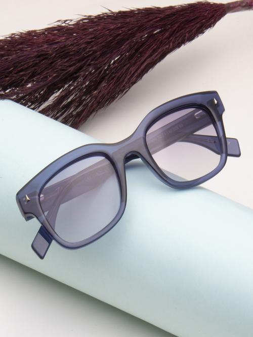 ted smith unisex black premium italian acetate sunglasses with polarized lenses. - 21918734 -  Standard Image - 0