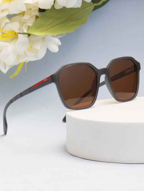 ted smith unisex grey graded premium italian acetate sunglasses with polarized lenses. - 21918738 -  Standard Image - 0