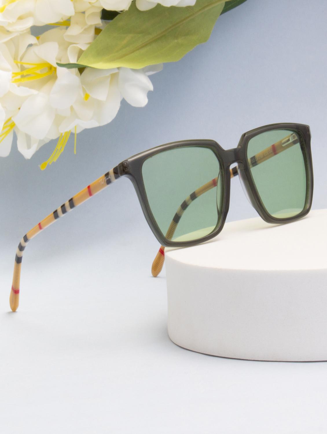 ted smith unisex light brown premium italian acetate sunglasses with polarized lenses. - 21918746 - Zoom Image - 0
