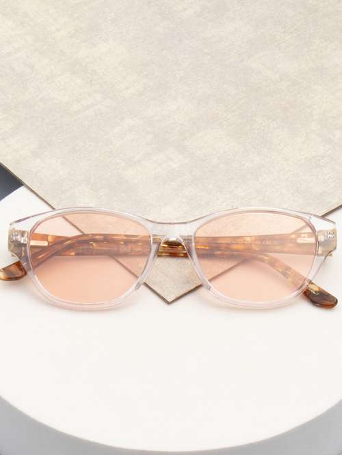 ted smith women black premium italian acetate sunglasses with polarized lenses. - 21918765 - Standard Image - 0
