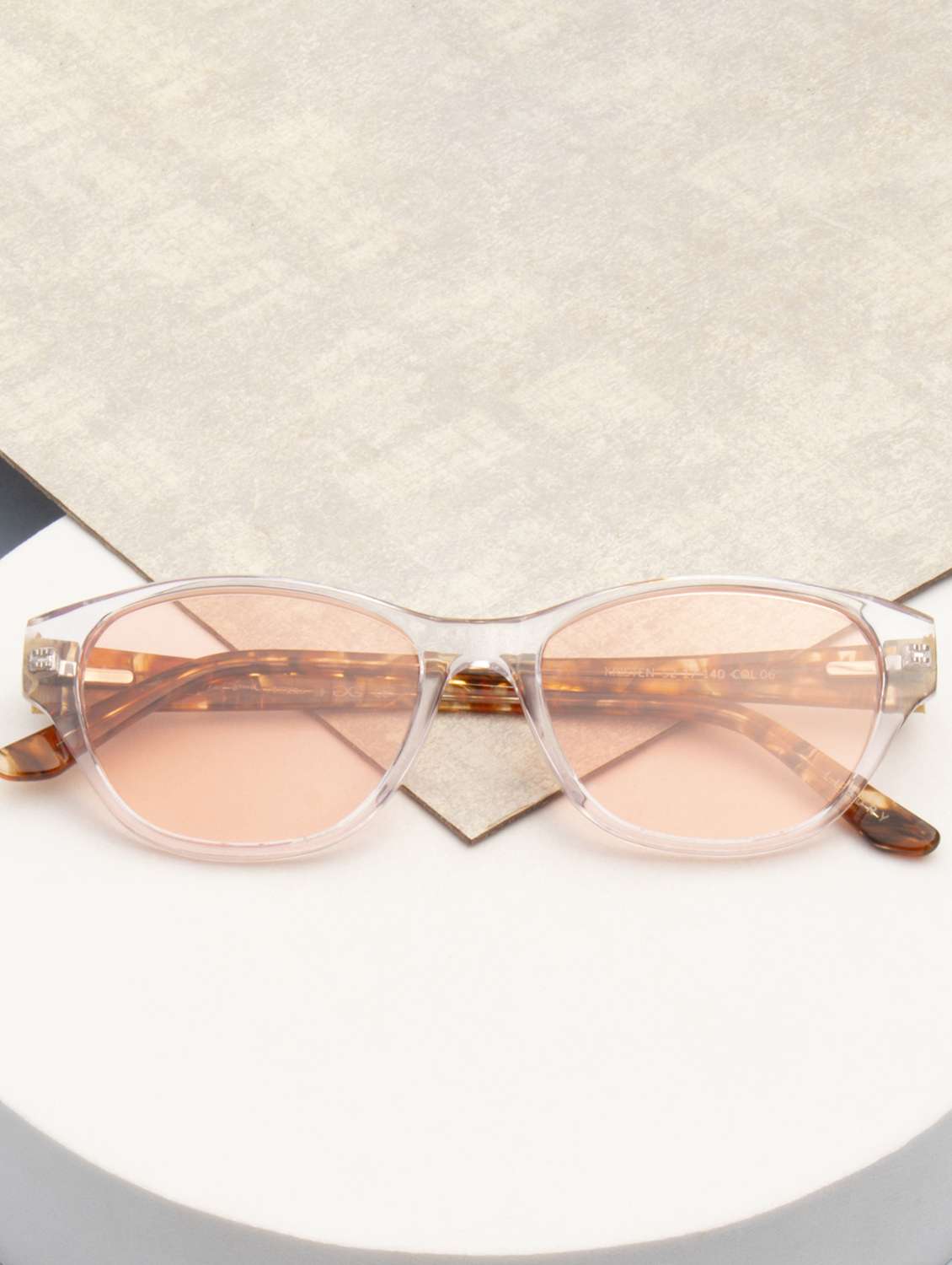 ted smith women black premium italian acetate sunglasses with polarized lenses. - 21918765 - Zoom Image - 0