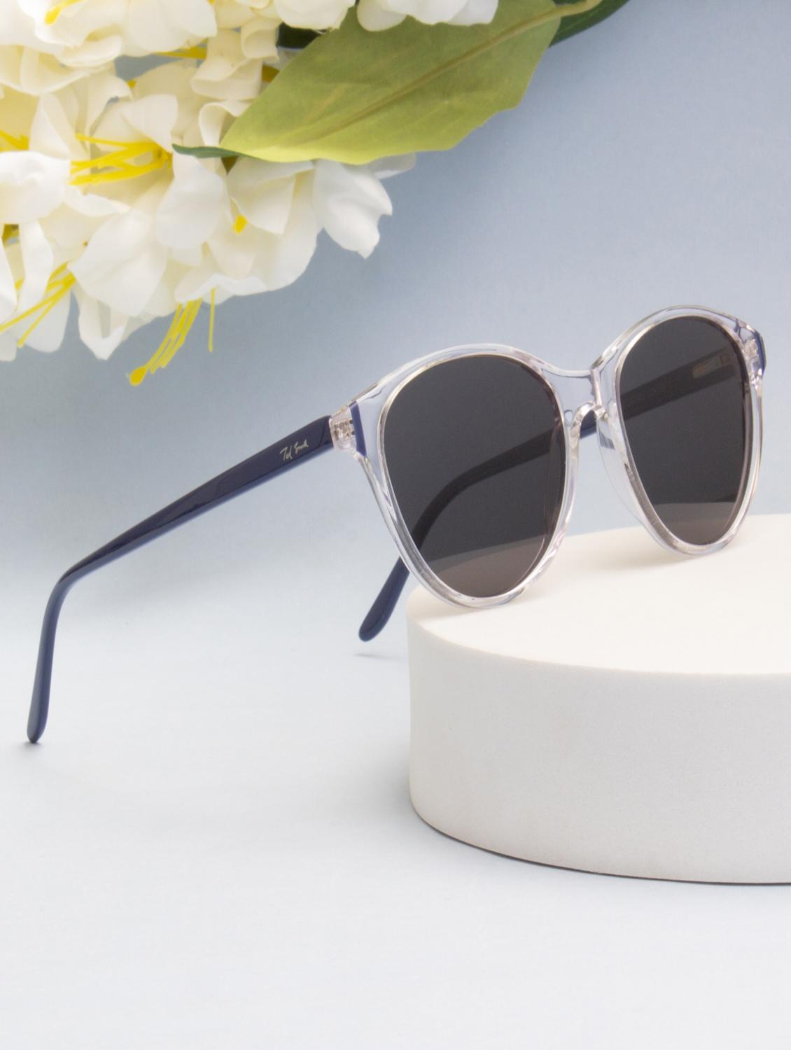 ted smith women brown premium italian acetate sunglasses with polarized lenses. - 21918769 - Zoom Image - 0
