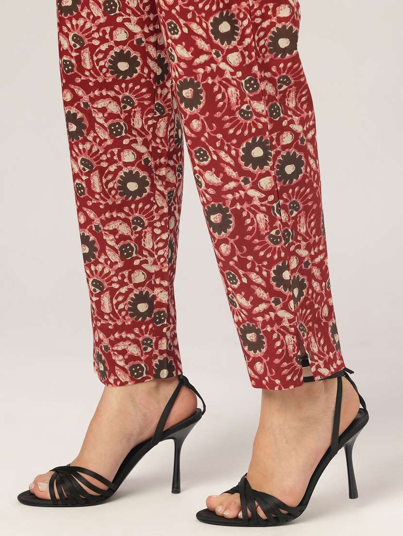 women red floral printed kurta pant with dupatta set - 21918802 -  Standard Image - 6