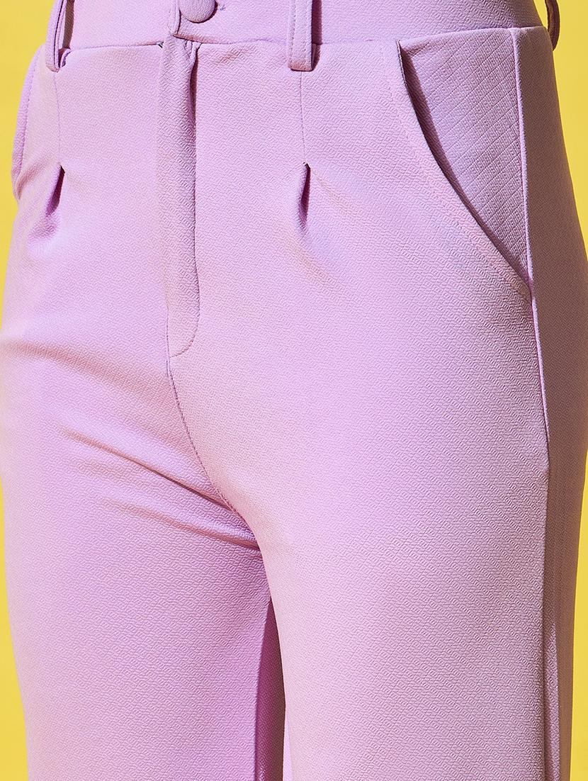 women solid crop blazer and trouser co-ord set - 21918839 - Standard Image - 4
