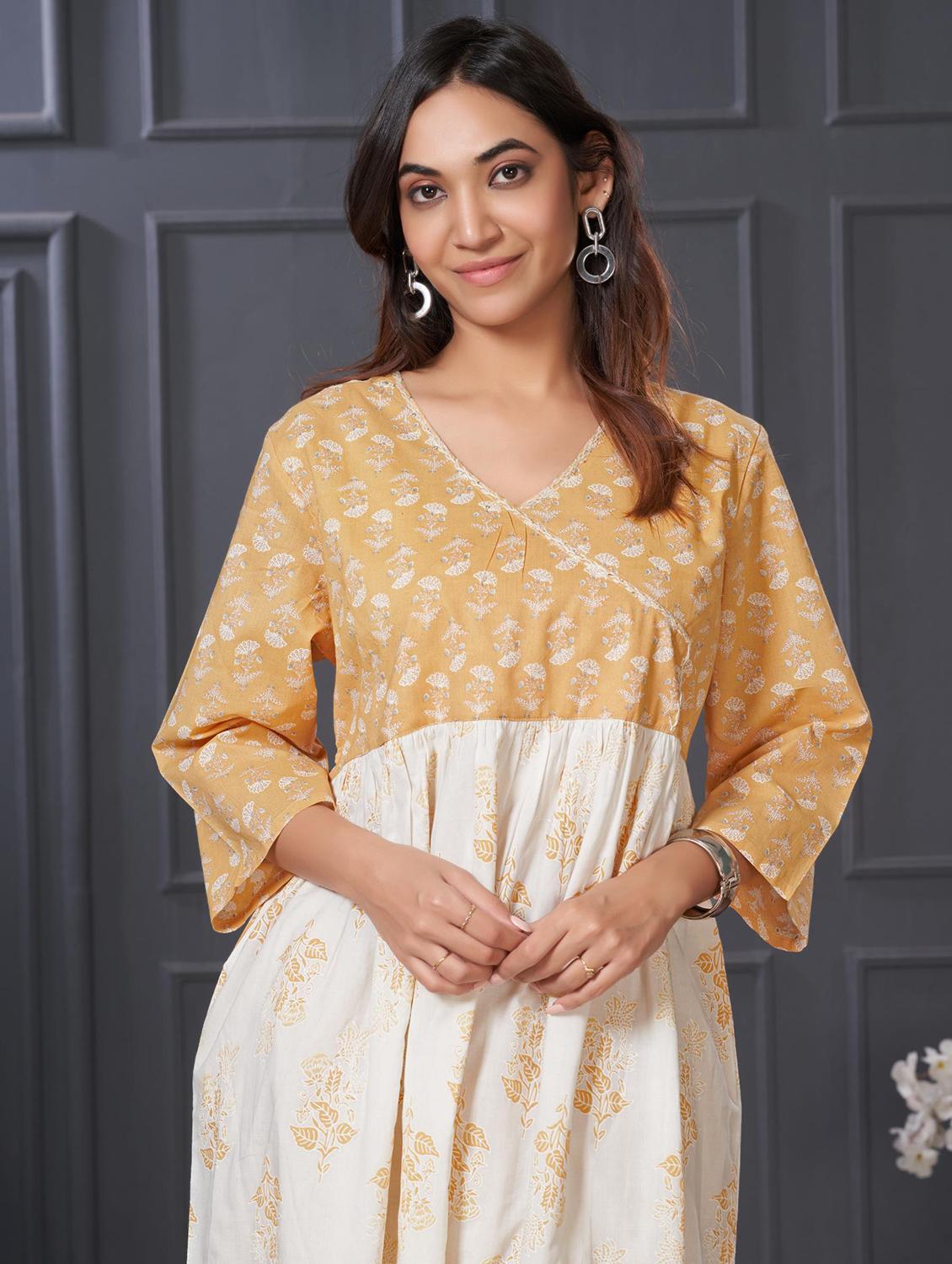 women three quarter sleeve kurta pant with dupatta set - 21918860 - Standard Image - 4