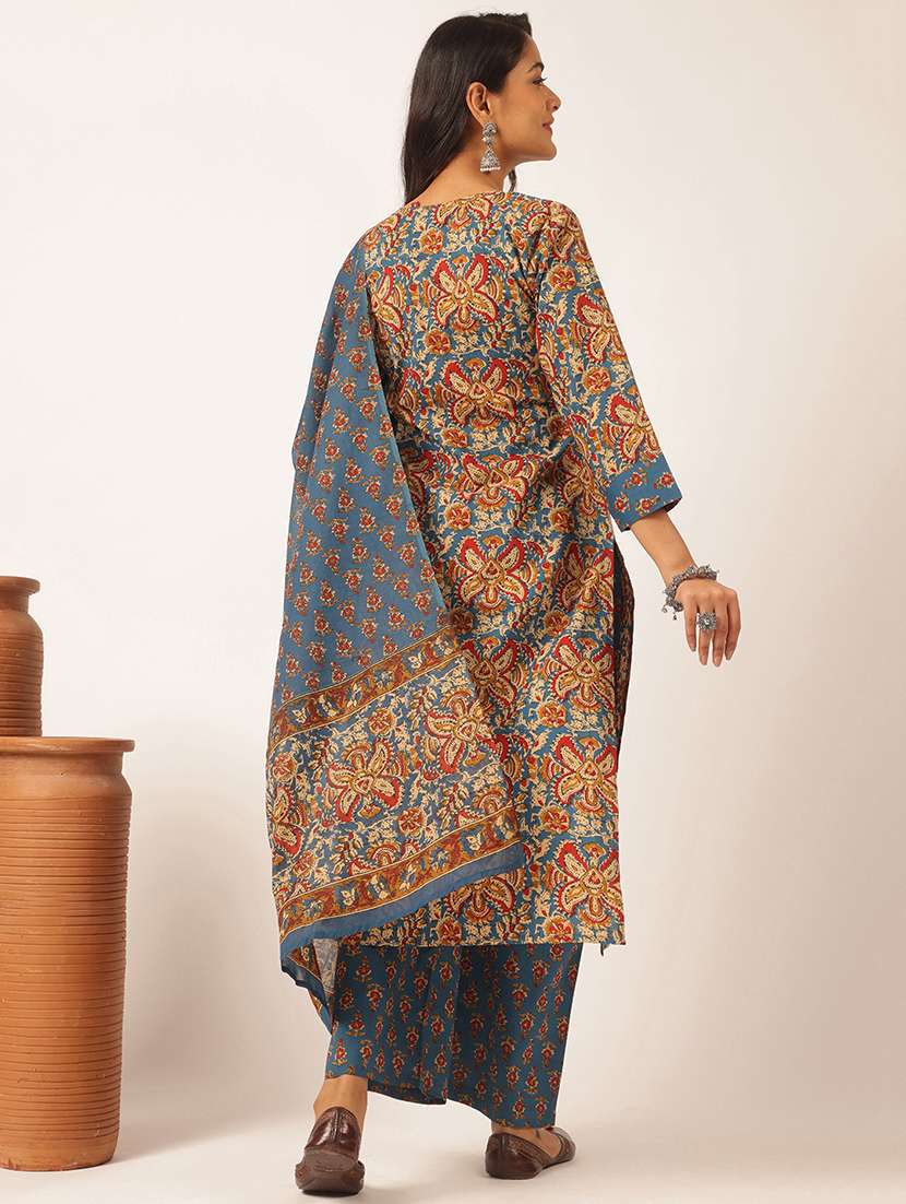 women printed kurta and palazzo with dupatta  - 21918866 -  Standard Image - 4