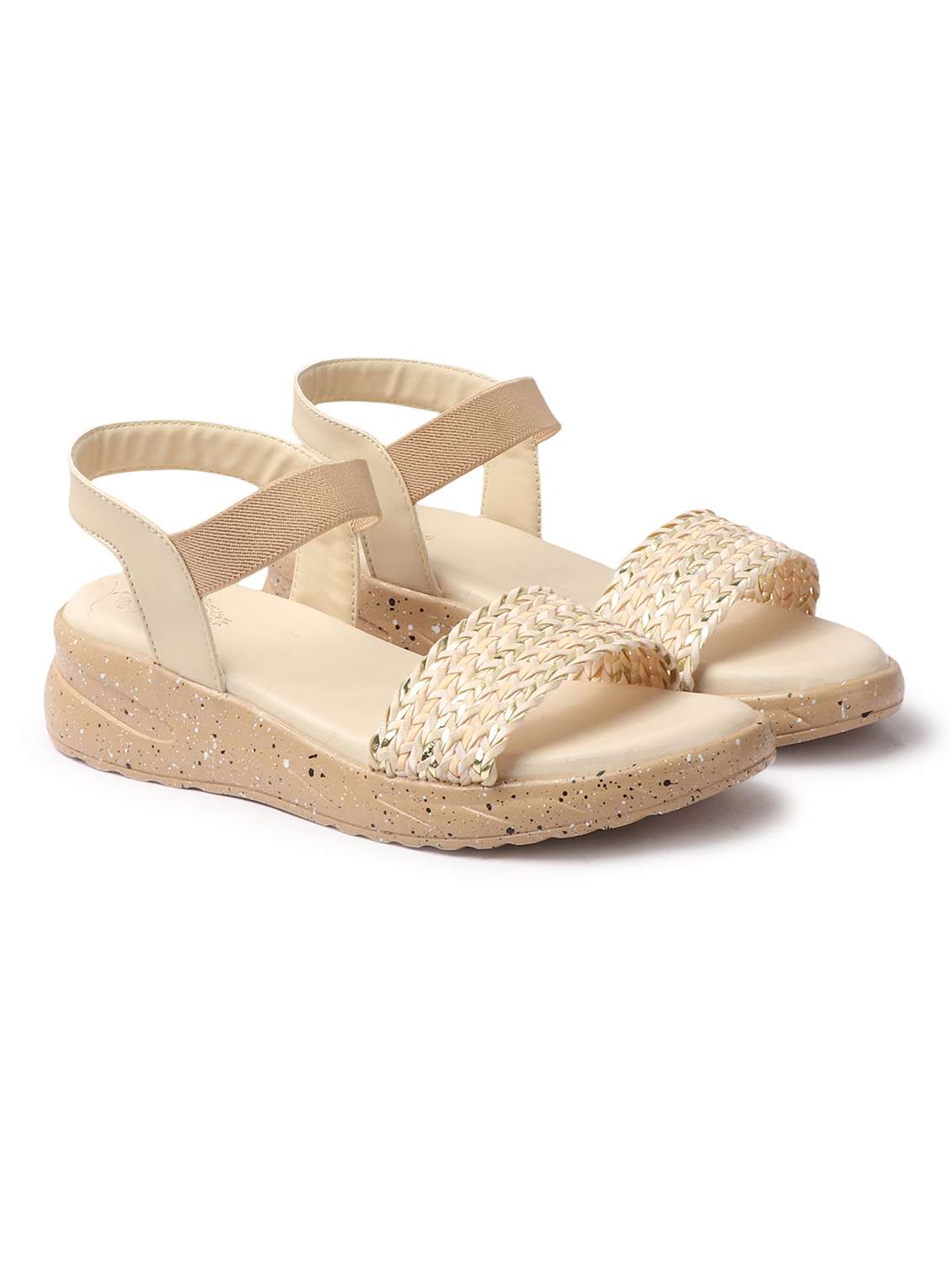 women cream ankle strap wedge - 21918948 -  Standard Image - 1