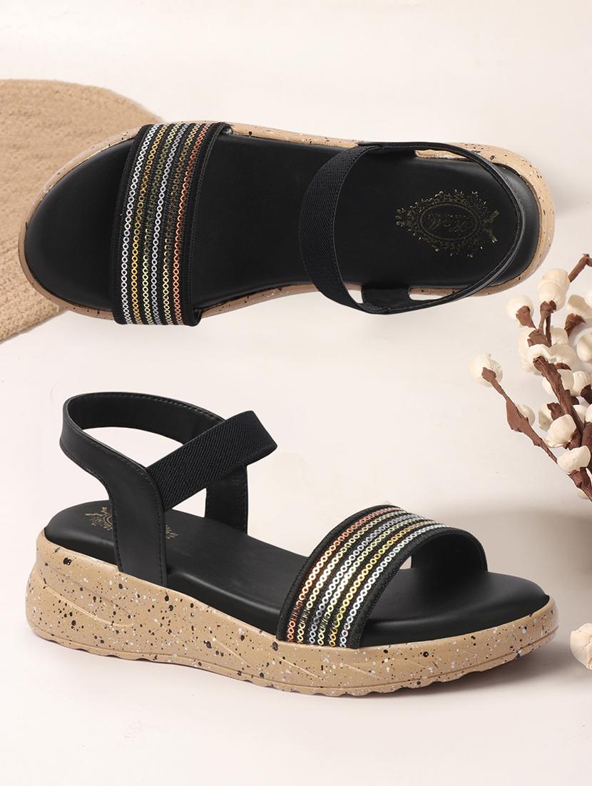 women black ankle strap wedge - 21918949 - Zoom Image - 0