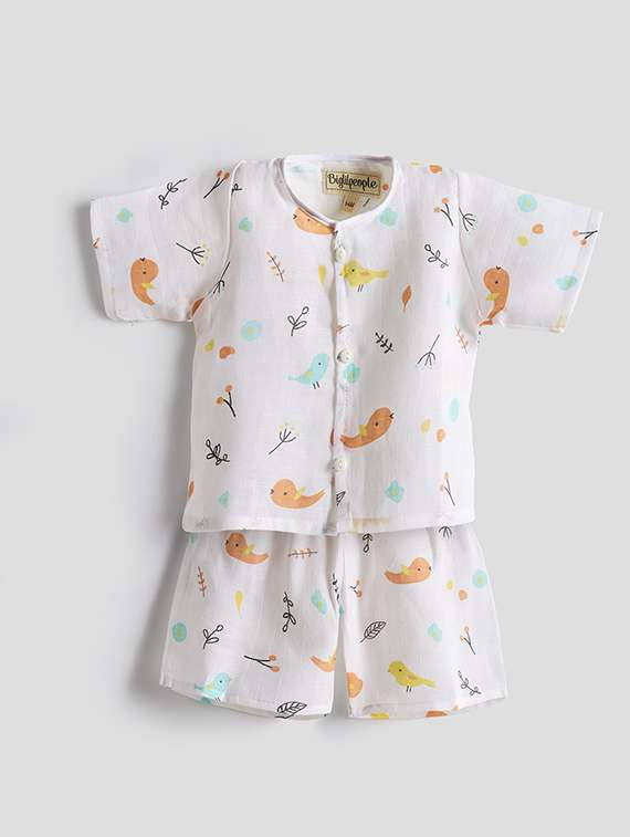 kids printed short sleeves co-ords set
