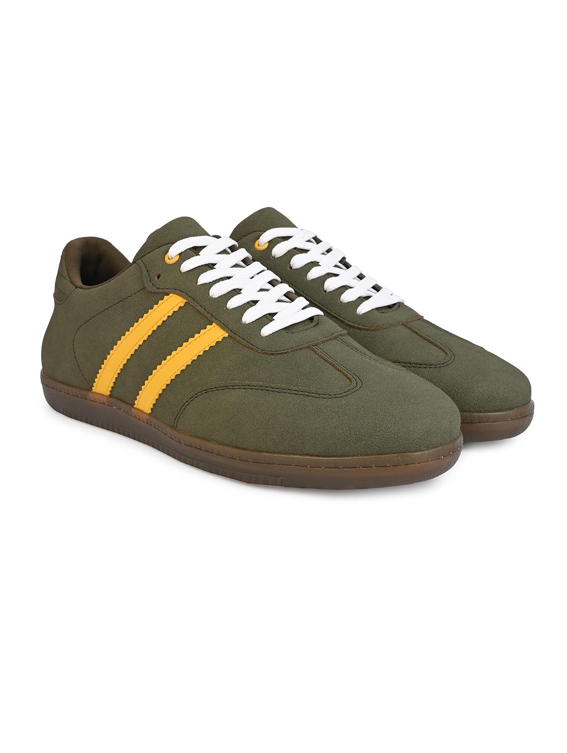 men olive lace up sneaker - 21919912 -  Standard Image - 1