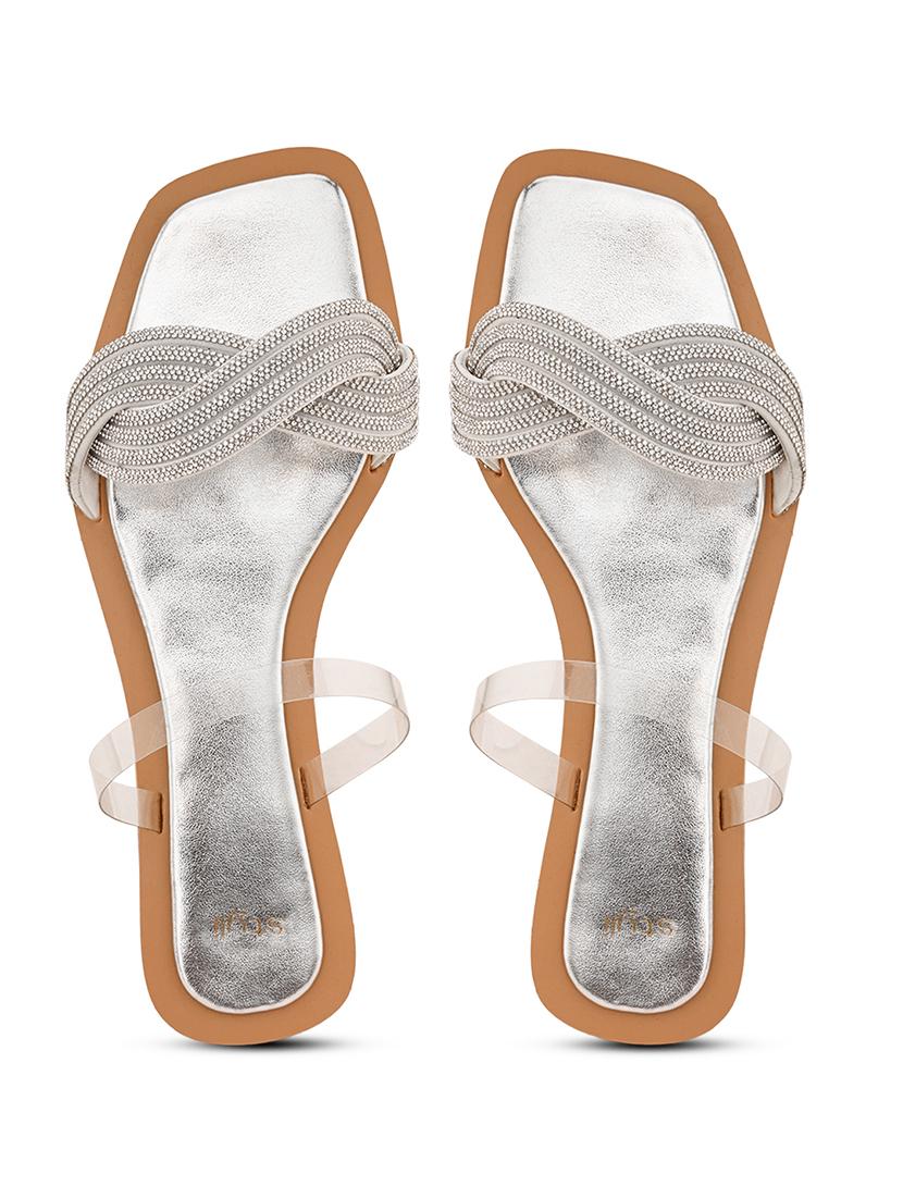 women embellished slip on sandal - 21919968 - Standard Image - 4