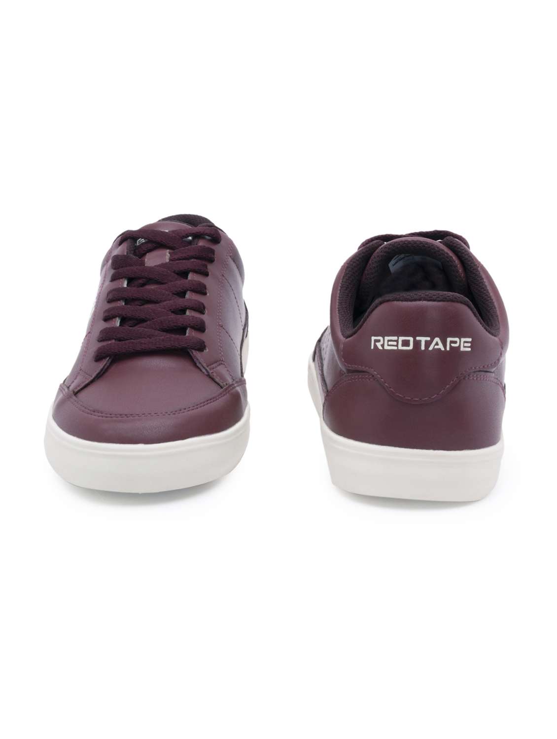 women maroon lace-up sneaker - 21920090 - Standard Image - 4