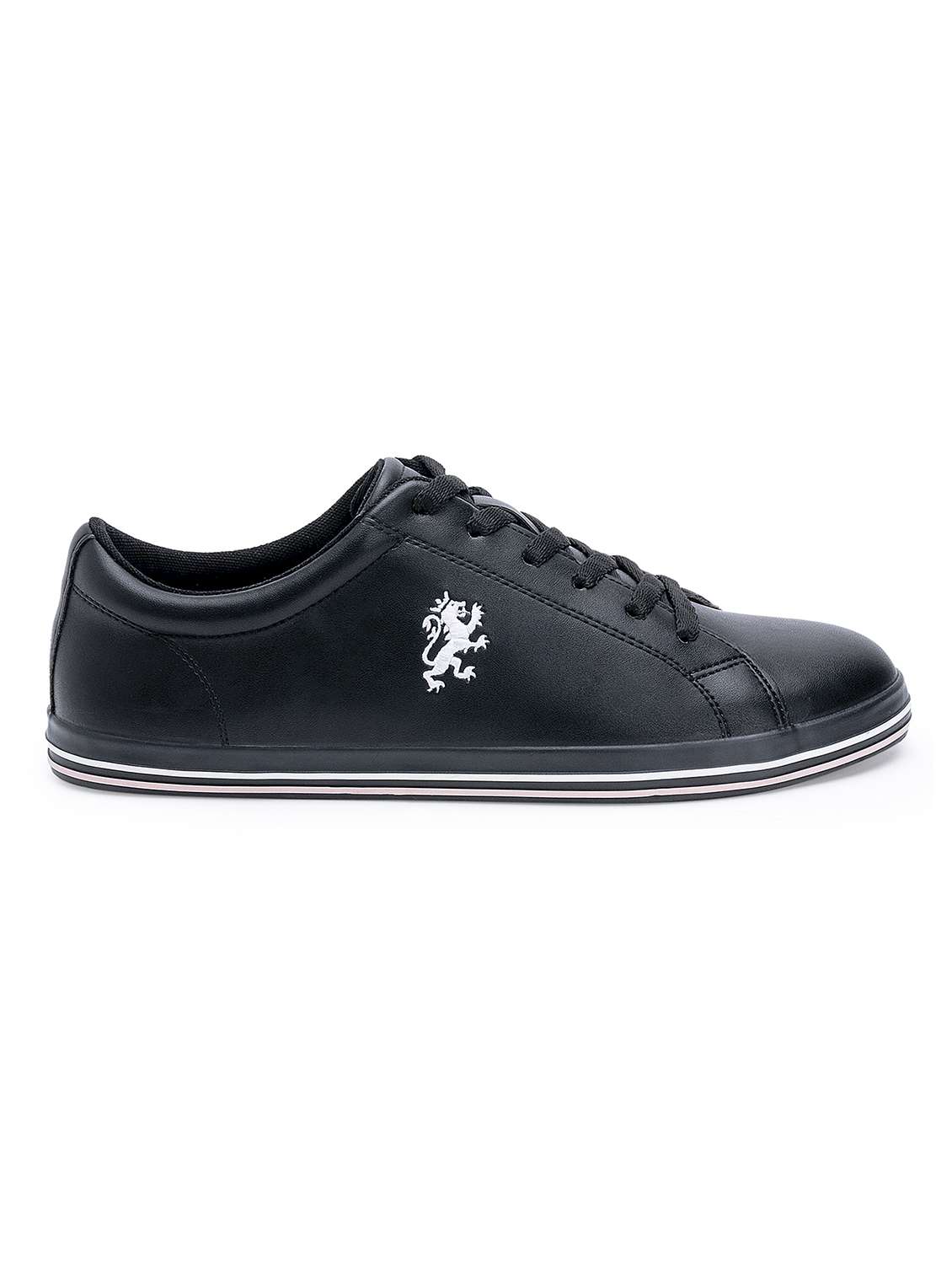women black lace-up sneaker - 21920094 - Standard Image - 1