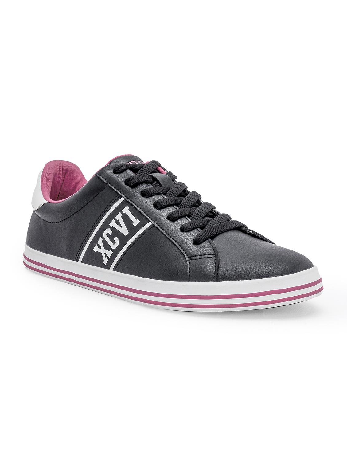 women black lace-up sneaker - 21920099 - Standard Image - 1