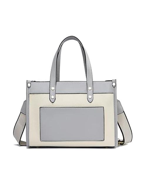 grey pu handbag - 21920179 -  Standard Image - 0