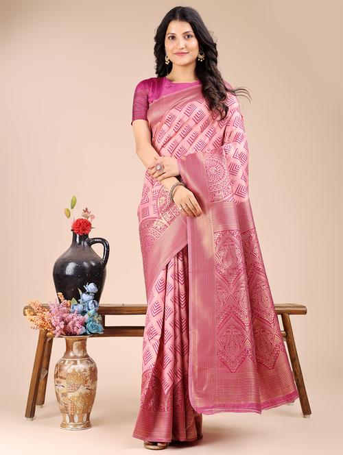 women self design banarasi saree with blouse - 21920355 -  Standard Image - 0