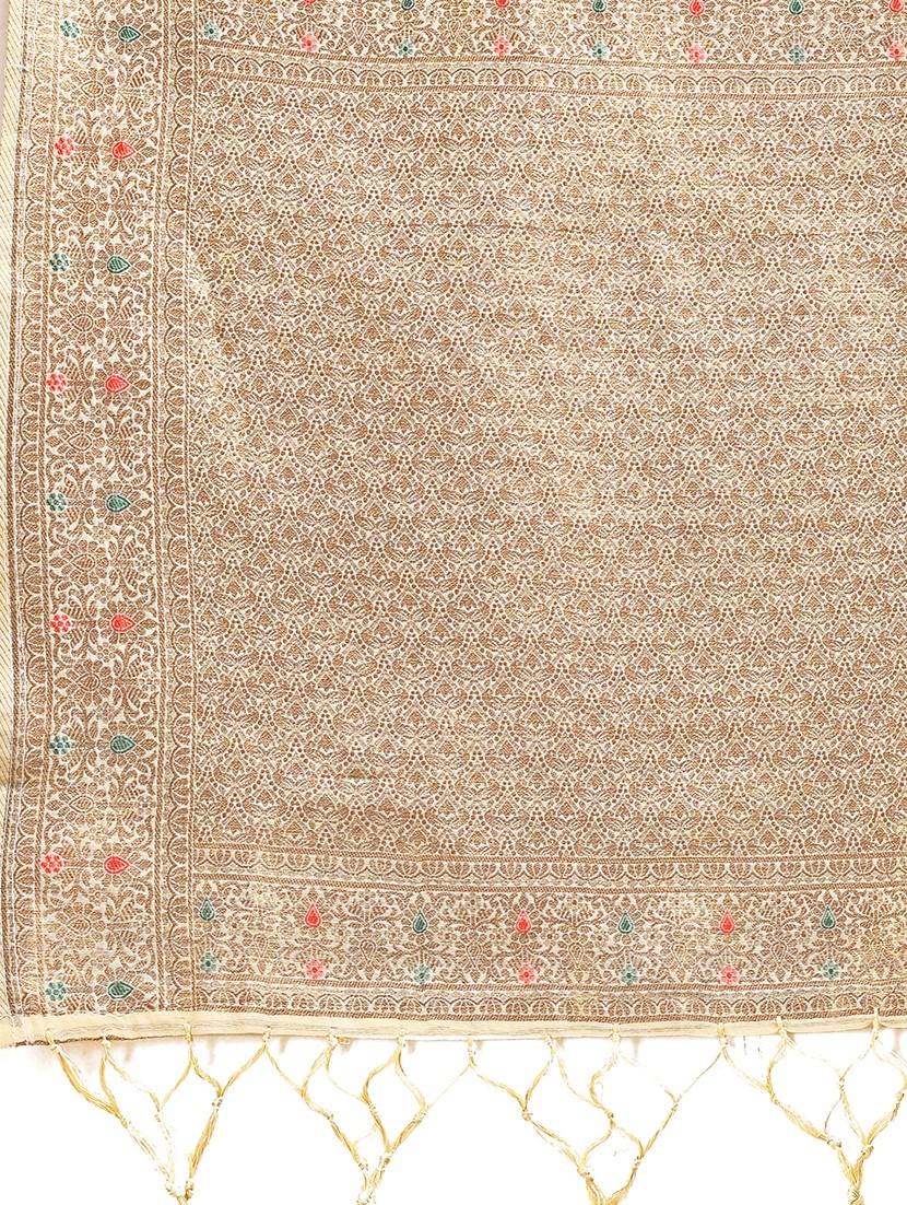women self design bordered saree with blouse - 21920362 - Standard Image - 4