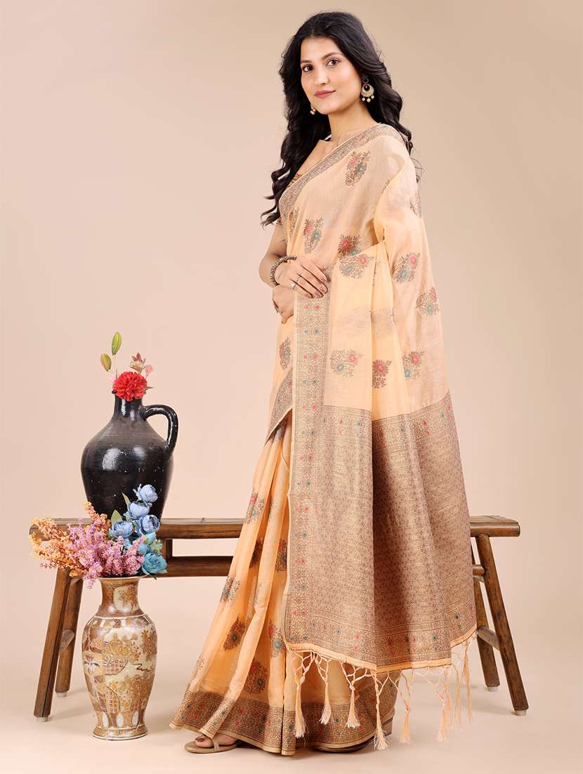 women self design bordered saree with blouse - 21920363 -  Standard Image - 1