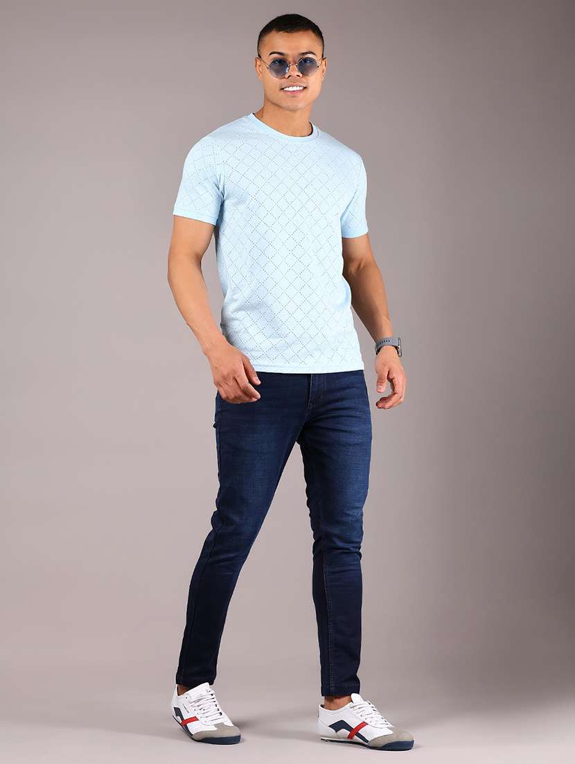 men self design short sleeve regular fit t-shirt - 21921100 -  Standard Image - 4