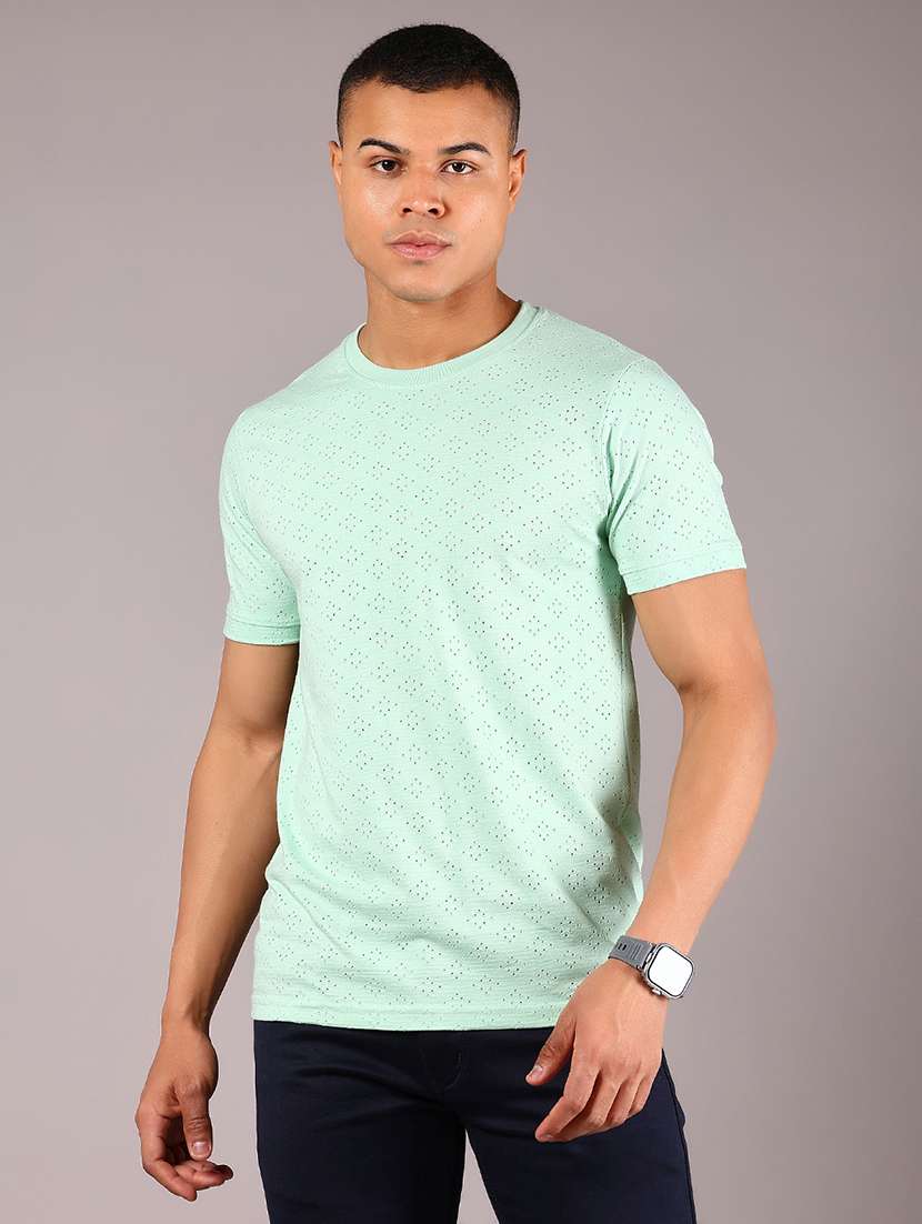 men self design short sleeve regular fit t-shirt - 21921103 -  Standard Image - 1