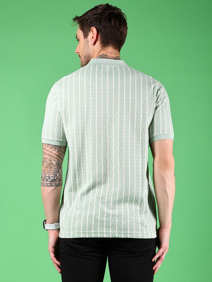 men striped short sleeves regular fit polo t-shirt - 21921121 -  Standard Image - 1