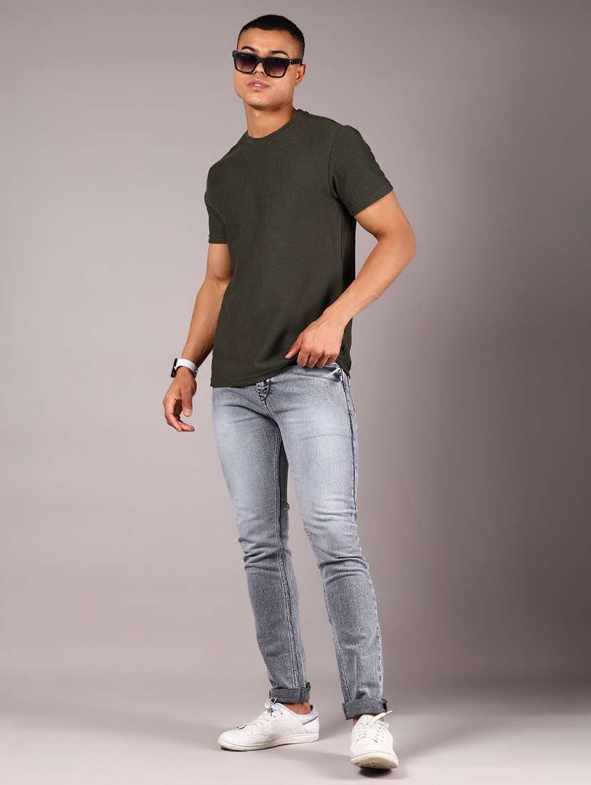 men solid short sleeves regular fit t-shirt - 21921138 -  Standard Image - 4