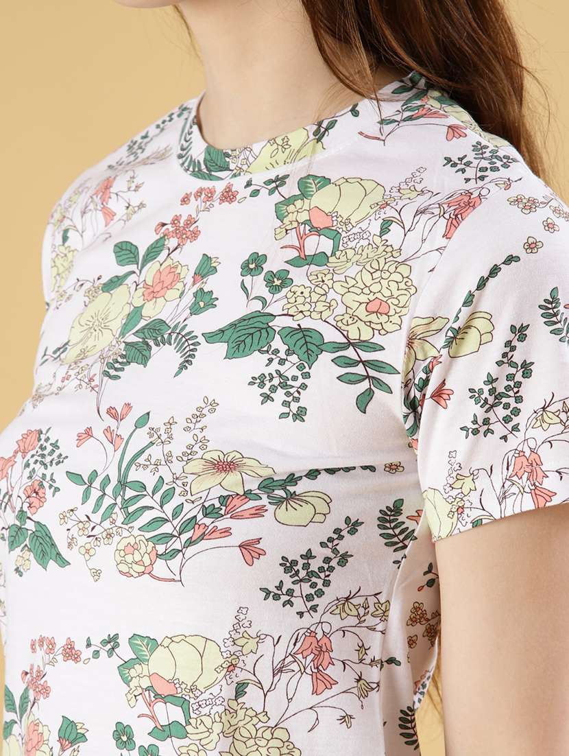 women printed short sleeve regular fit t-shirt - 21921192 -  Standard Image - 4