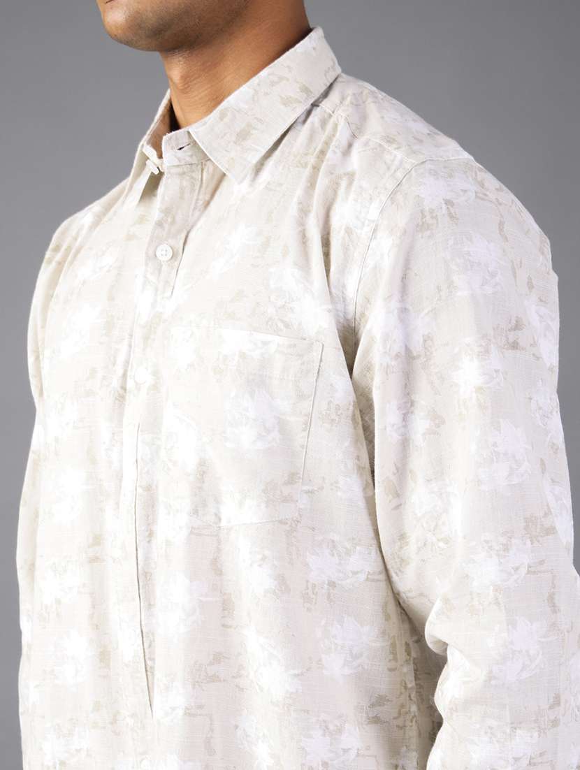 men printed long sleeve regular fit shirt - 21922305 -  Standard Image - 4