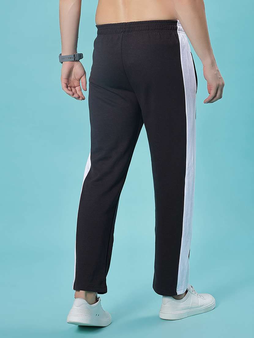 men side taped mid rise full length track pant - 21922325 -  Standard Image - 1