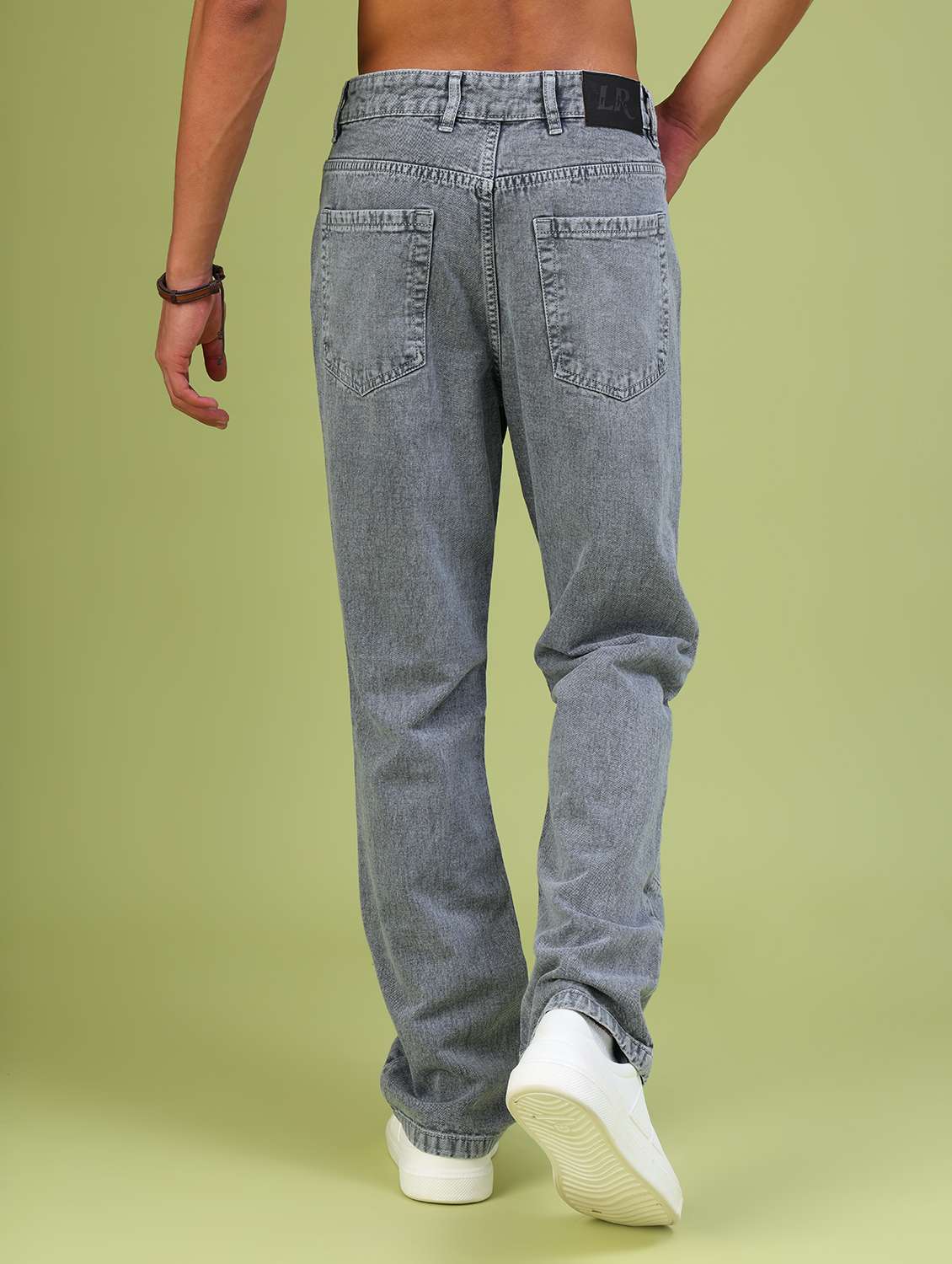 light grey cotton denim jeans - 21922337 - Standard Image - 4