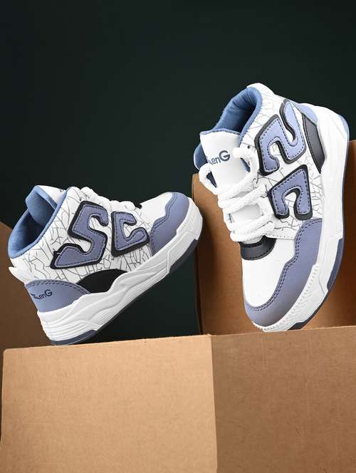 boys printed lace up high ankle sneaker - 21922370 -  Standard Image - 0