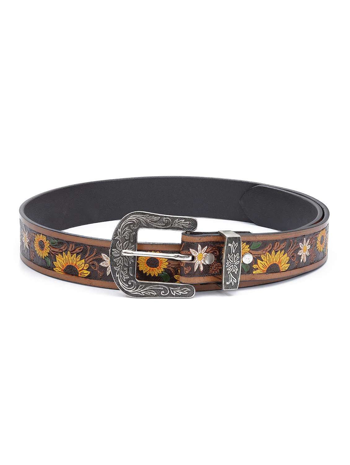 women brown floral belt - 21922395 -  Standard Image - 1