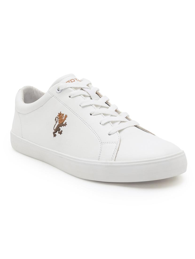 men white lace up sneaker - 21922442 - Standard Image - 1