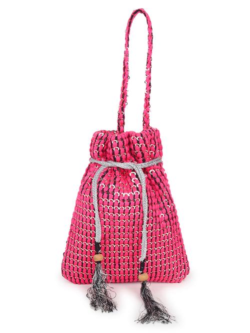 women pink embroidered potli bag - 21922584 - Standard Image - 0