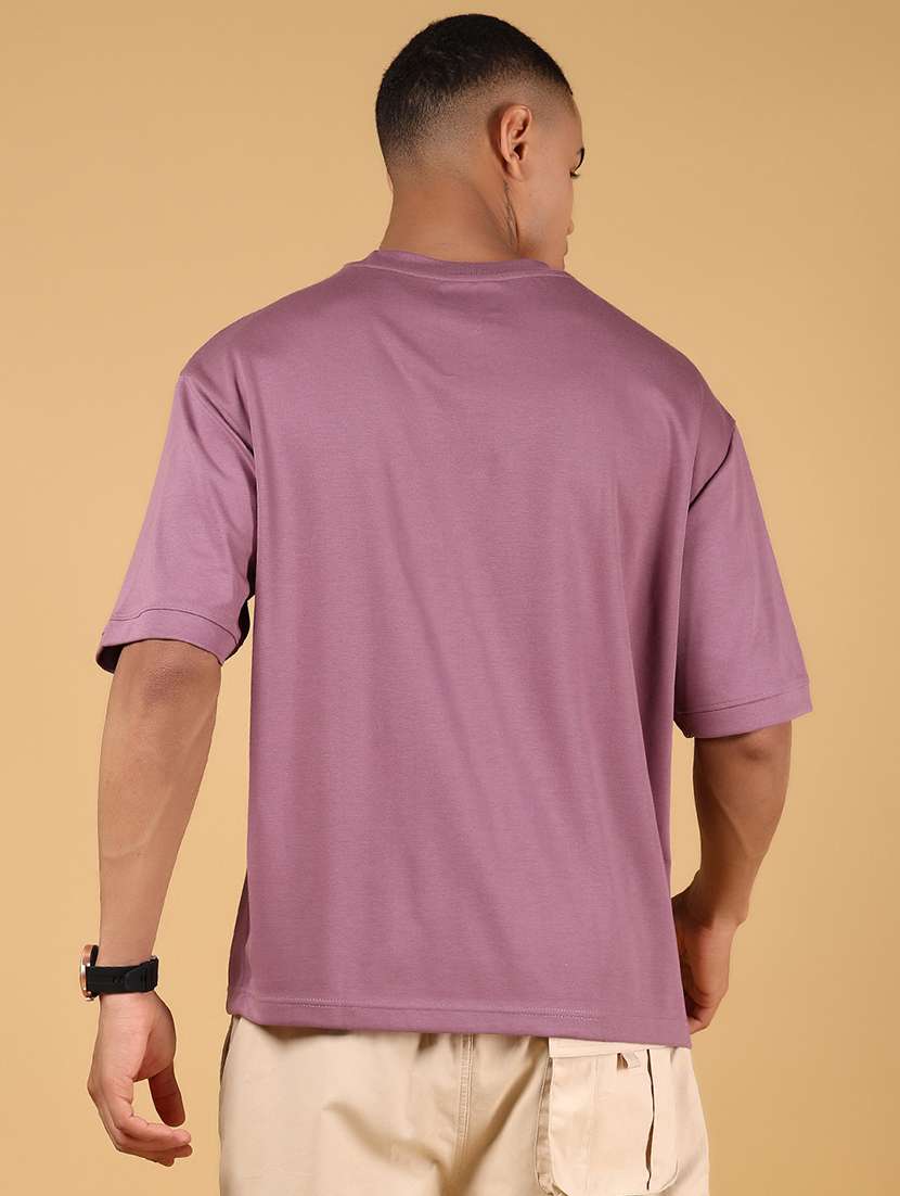 men solid short sleeves oversized t-shirt - 21922632 -  Standard Image - 1