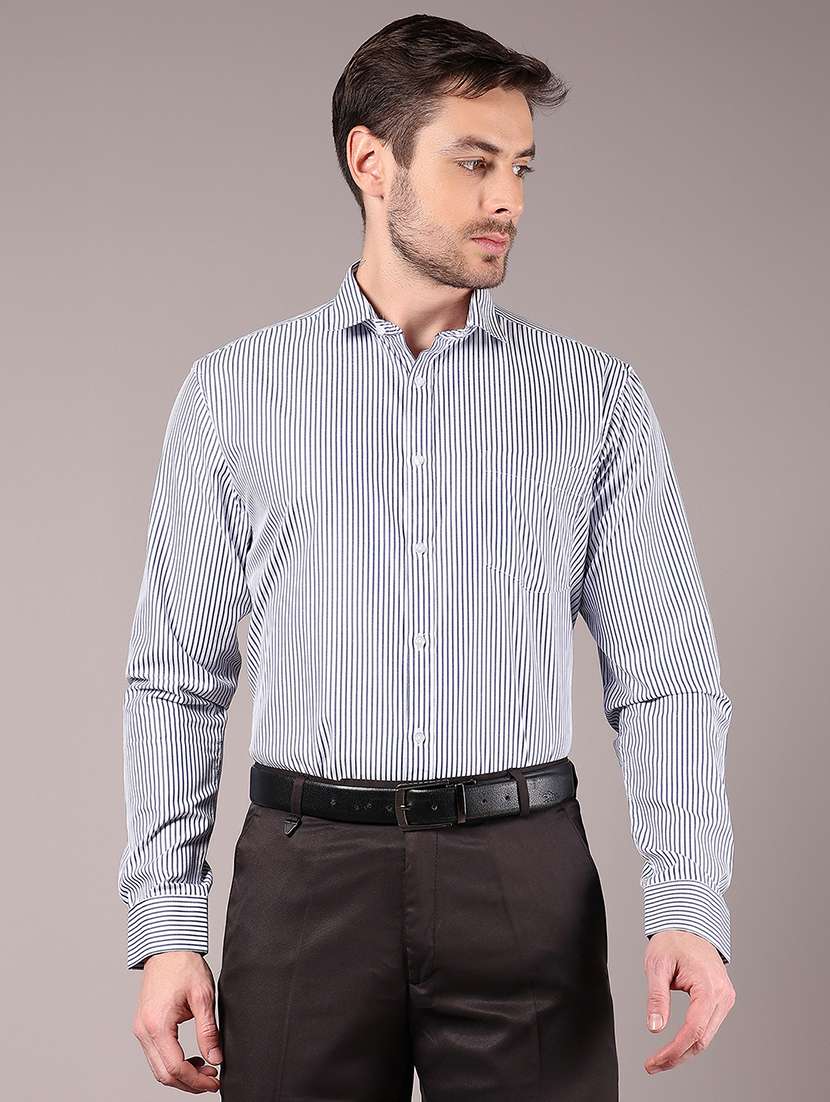 men striped long sleeve formal shirt - 21922814 -  Standard Image - 1