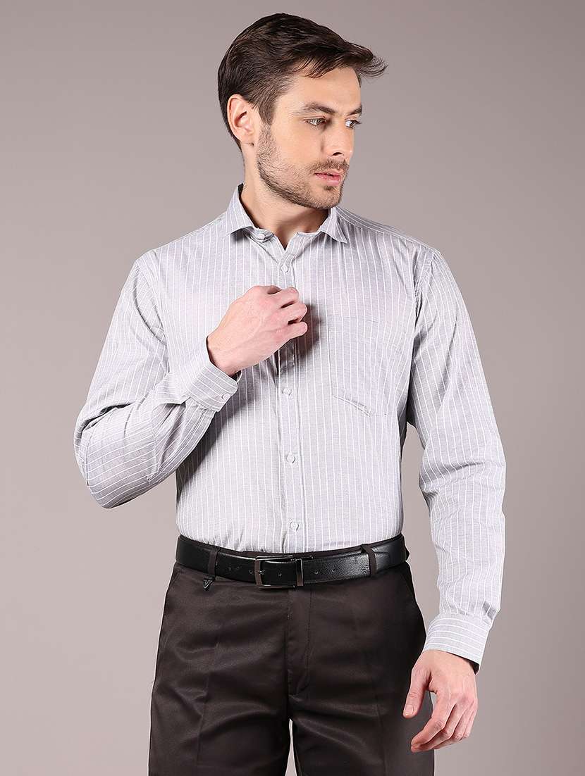 men striped long sleeve formal shirt - 21922816 -  Standard Image - 1