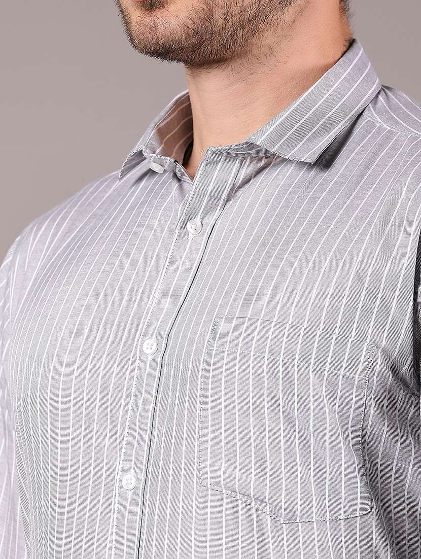 men striped long sleeve formal shirt - 21922816 -  Standard Image - 4